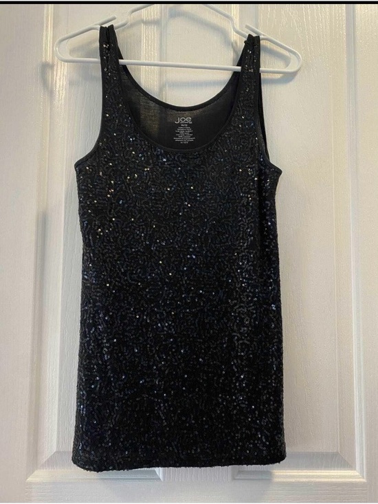 Joe Fresh Tops - $7 Bundle Item- Black Sequin Tank Top